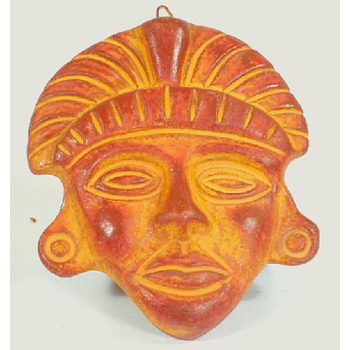 ARL-033 Aztec Mask plume – 7 1-2 x 6 1-4 x 1 1-3